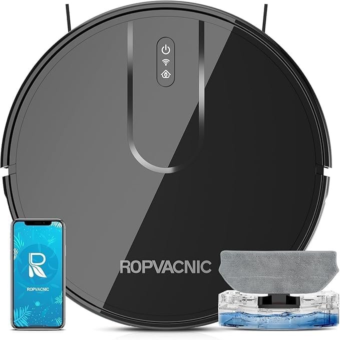 ROPVACNIC S1 Robot Vacuum and Mop Combo robot vacuum with mop pad and app control